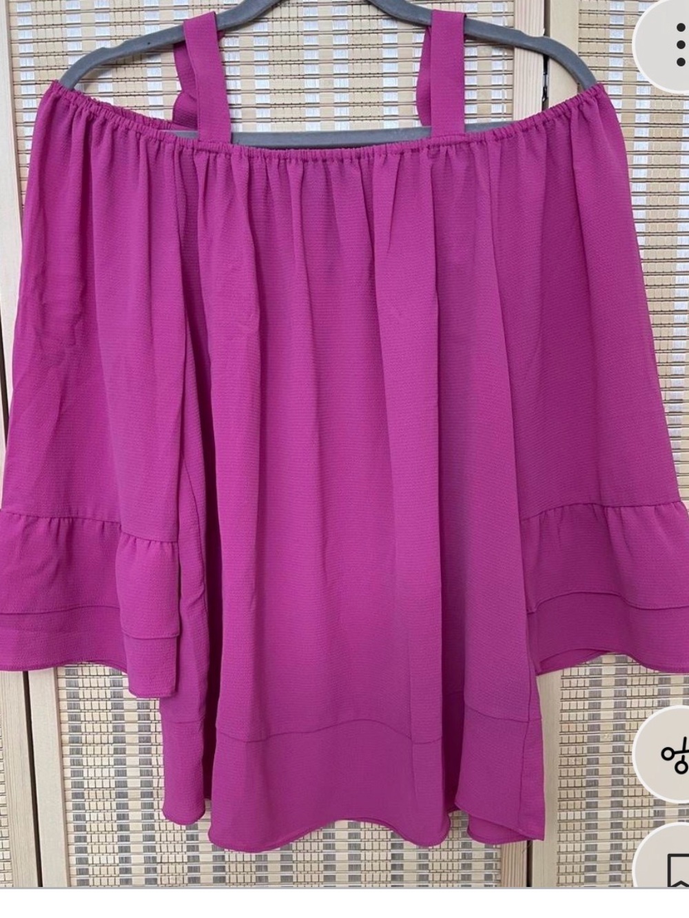 New  Off-Shoulder Ruffle Sleeves loose fit blouse M